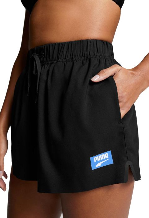 PUMA Black High Waist Damen Badeshorts