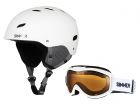 Sinner Combi-Pack White Bingham Skihelm und Toxic Skibrille