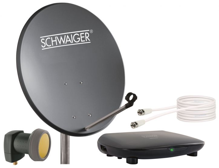 Schwaiger 719765 anthrazit 55cm SAT Set