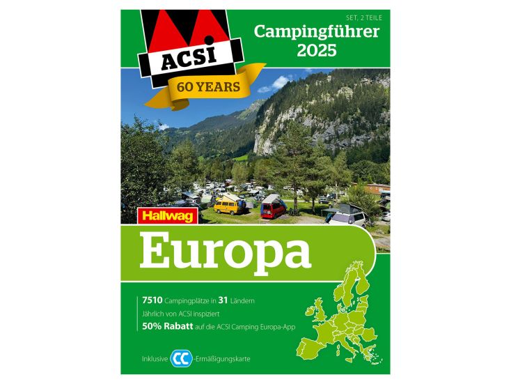 ACSI 2025 Campingfuhrer Europa