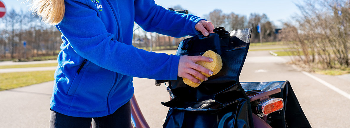 Wie reinige ich meine Fahrradtasche?